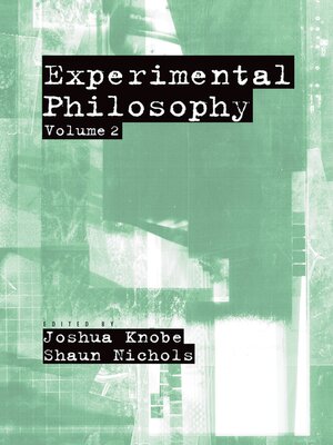 cover image of Experimental Philosophy